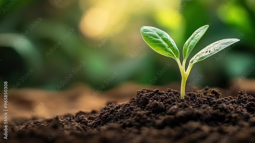 Caring Gardener Planting a Seed and Observing the Growth of a Sprouting Green Seedling. Earth, Nature, and Environmental Sustainability Concepts. Caring Gardener Planting a Seed and Observing the Growth of a Sprouting Green Seedling. Earth, Nature, and Environmental Sustainability Concepts.