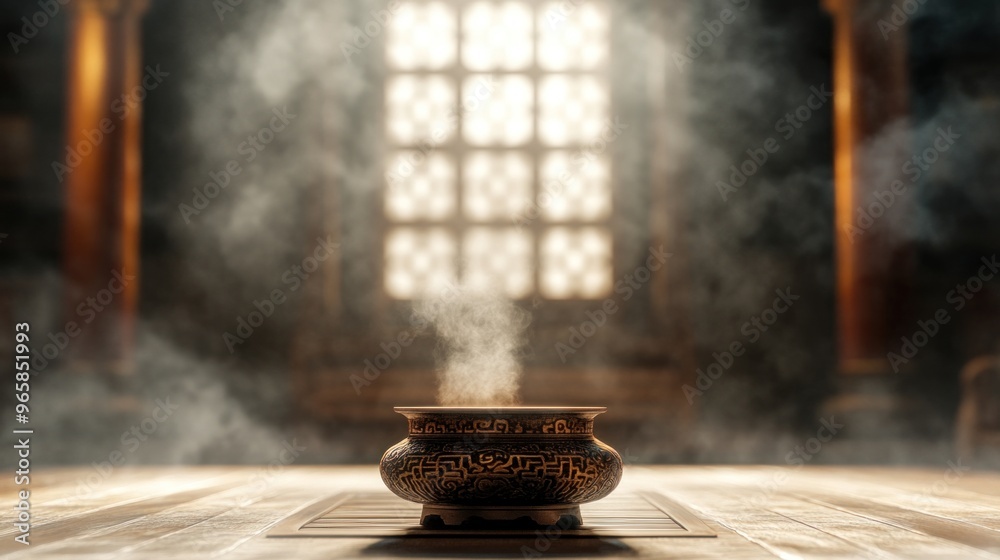 Serene Elegance: The Intricate Tranquility of a Chinese Temple Serene Elegance: The Intricate Tranquility of a Chinese Temple