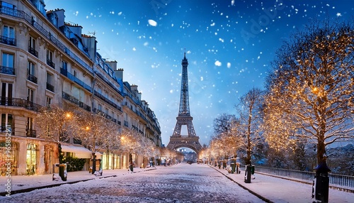 Christmas in Paris, France. photo