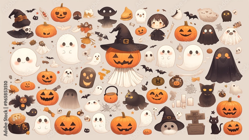 ハロウィンの素材アイコンまとめ ハロウィンの素材アイコンまとめ