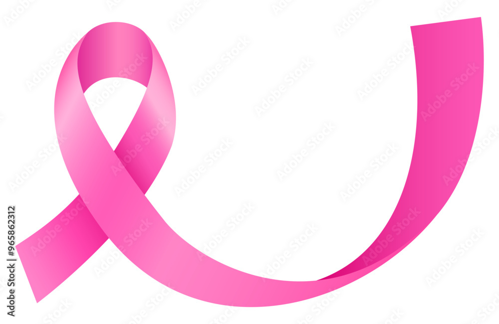 Pink ribbon symbol. Breast cancer awareness month campaign. Vector illustration. Pink ribbon symbol. Breast cancer awareness month campaign. Vector illustration.