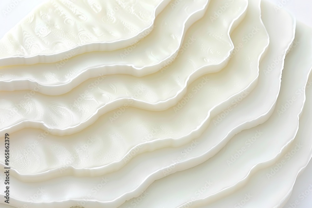 Abstract Background of Soft White Wavy Shapes, Minimalist Geometric Design, Subtle Textured Pattern. Abstract Background of Soft White Wavy Shapes, Minimalist Geometric Design, Subtle Textured Pattern.