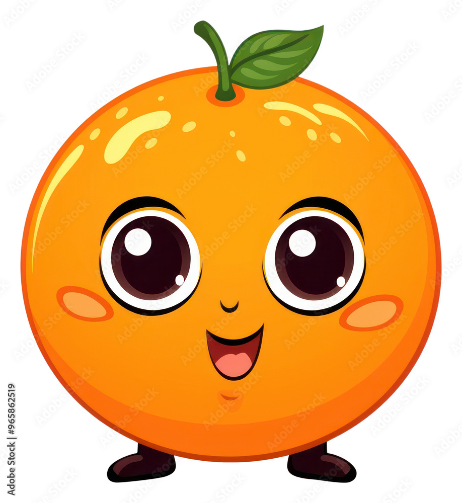 Obraz premium PNG Orange fruit pumpkin cartoon.