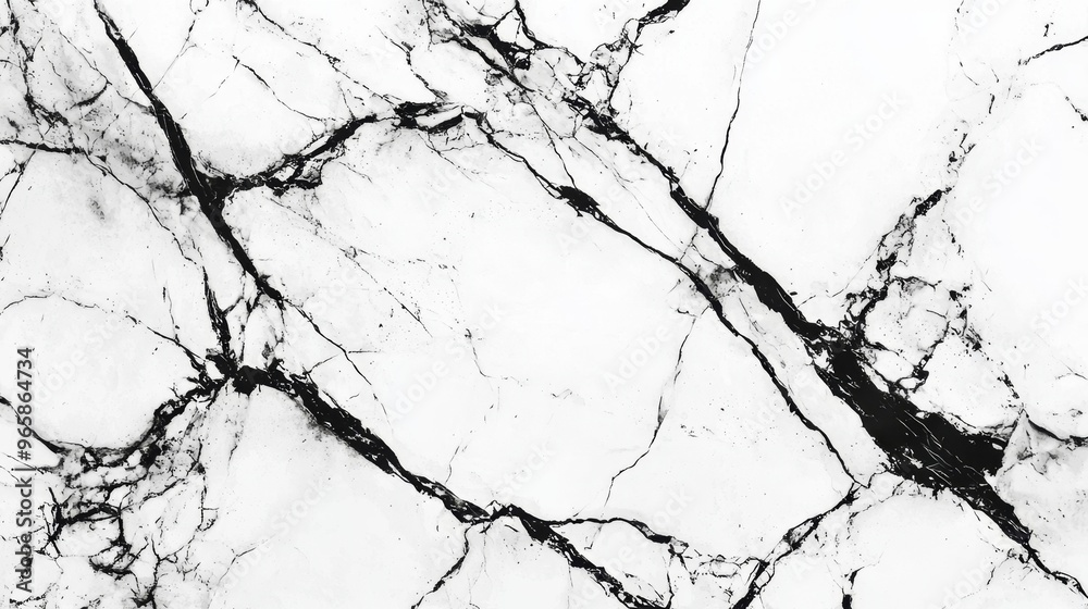 White Marble with Black Veins Horizontal Background. White Marble with Black Veins Horizontal Background.