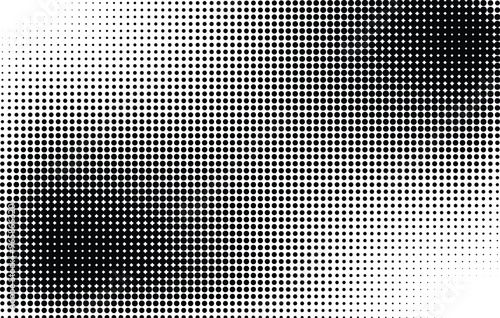 Halftone background with dots. Greyscale pop art pattern in comic style in 3 different styles. Vector illustration
