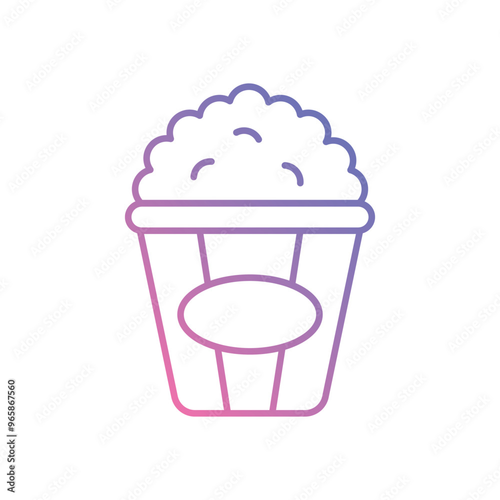 Popcorn vector icon stock illustration Popcorn vector icon stock illustration