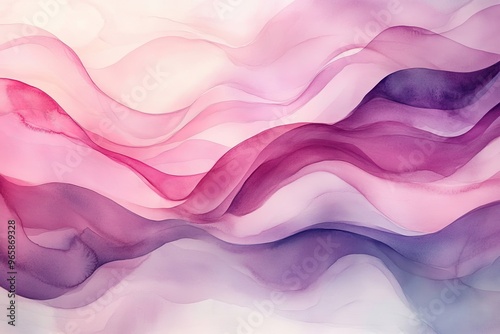 Abstract waves of soft pastel colors create a serene and soothing background for various design projects. photo