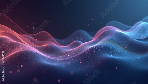 Abstract Flowing Lines and Minimalistic Geometric Shapes Combined in a Clean Design with Subtle Gradients - Perfect for Digital Backgrounds or Branding