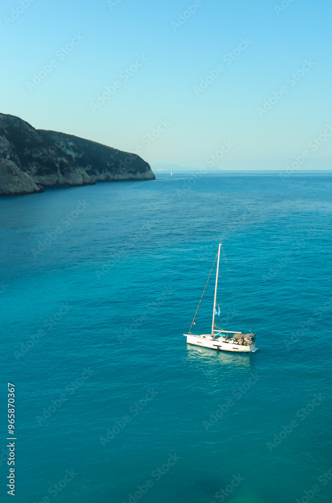 Porto Katsiki, Lefkada, Greece, Water, Sand and Hills Porto Katsiki, Lefkada, Greece, Water, Sand and Hills