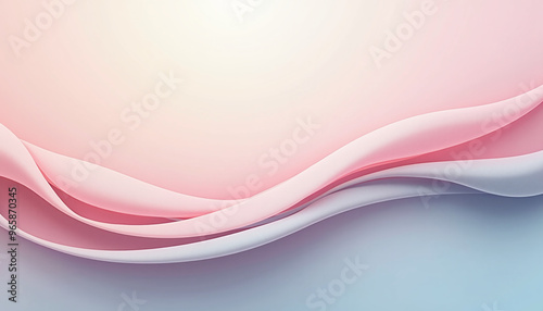 Minimalistic Abstract Background with Flowing Lines and Soft Gradients - Perfect for Product Branding or Clean Digital Designs