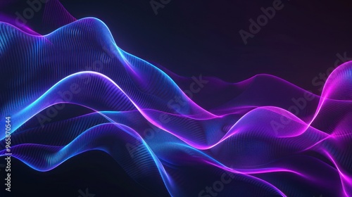Abstract Neon Waves