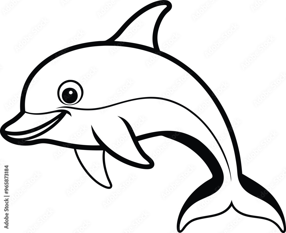 Vector Art of Dolphin Playfully Leaping
Vector Art of Dolphin Playfully Leaping