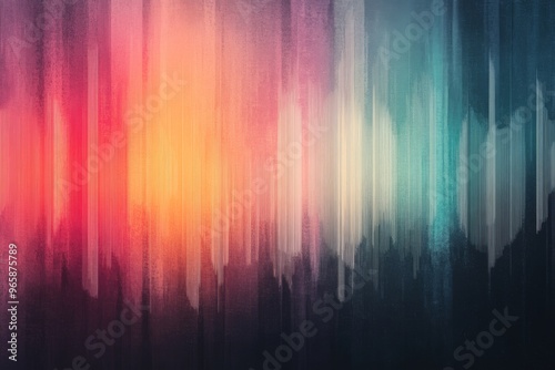 Sound wave visualization of Christmas carols, colorful audio spectrum-  musical holiday art  photo