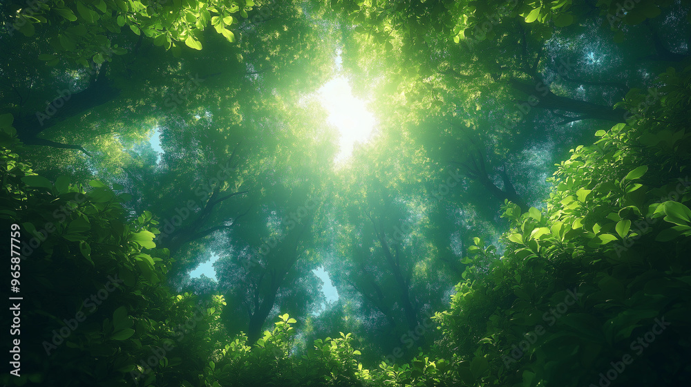 A tree with leaves is in the sun A tree with leaves is in the sun