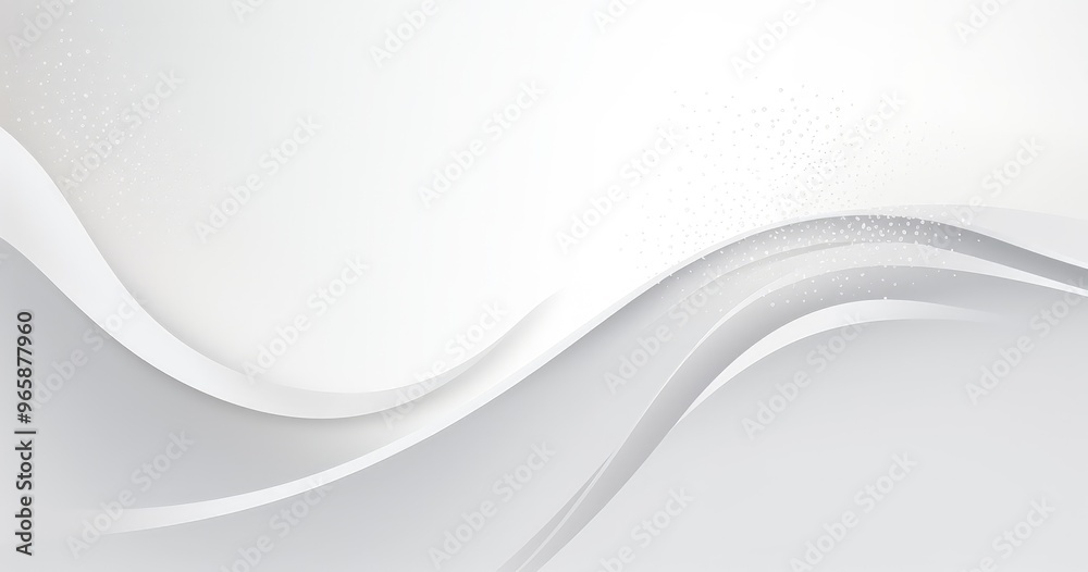 A smooth, abstract background featuring soft curves and gradients in shades of white and gray, ideal for design projects.