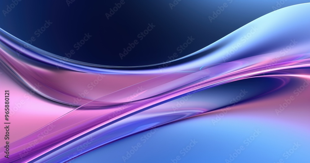 A smooth, abstract design featuring flowing curves in shades of blue and pink, ideal for backgrounds or digital art.