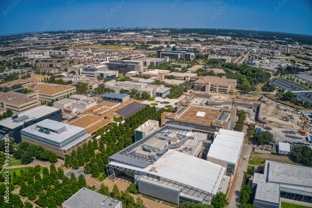 Obraz premium Aerial View of a large Public University in Dallas, Texas