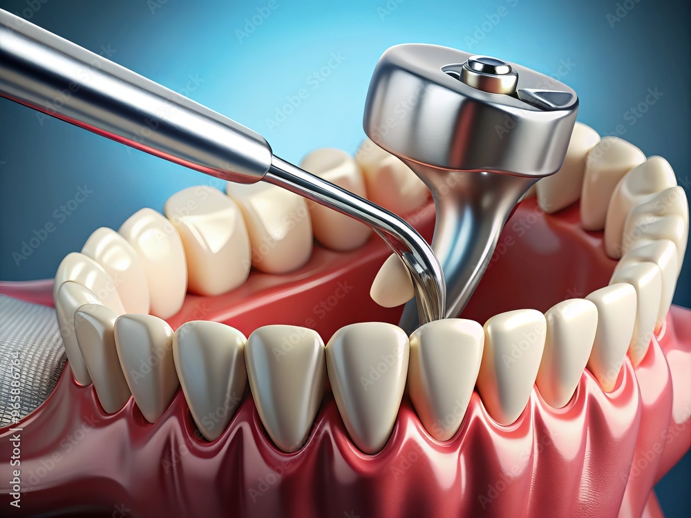 dental tooth extraction surgical procedure concept dental tooth extraction surgical procedure concept