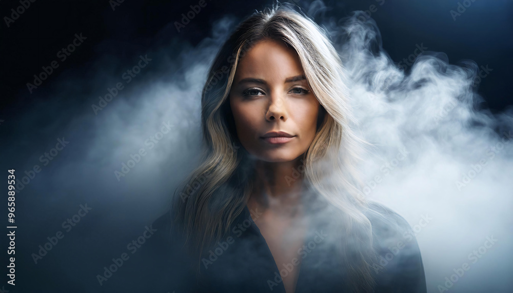 Headshot with Dramatic Fog Effect