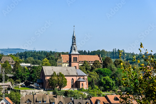 Laufenburg, Laufenburg Baden, Altstadt, Heilig Geist, Kirche, Laufenbrücke, Rhein, Rheinuferweg, Altstadthäuser, Sommer, Sommertag, Baden-Württemberg, Deutschland photo