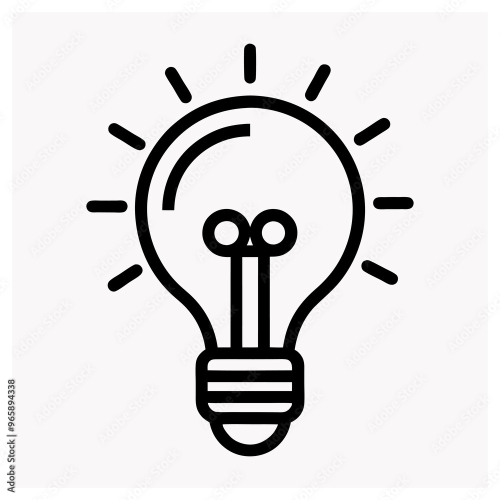 Idea icon vector art illustration Generated Ai Idea icon vector art illustration Generated Ai