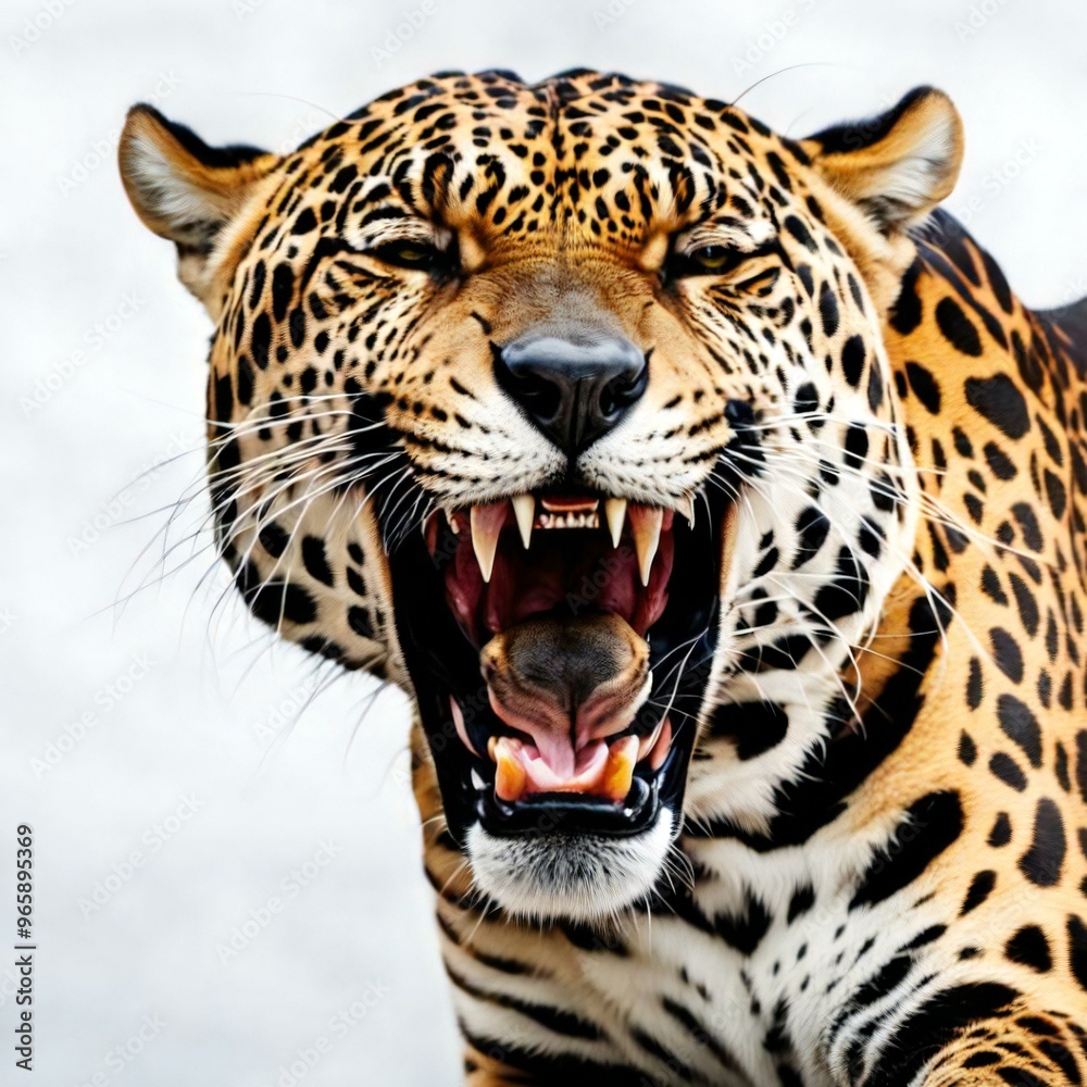 Fototapeta premium leopard in the jungle 
