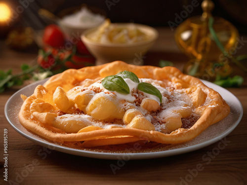 Hungarian Lángos photo