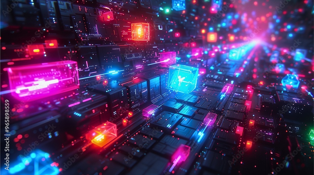 テクノロジーの進化をイメージしたデジタルテクスチャ テクノロジーの進化をイメージしたデジタルテクスチャ