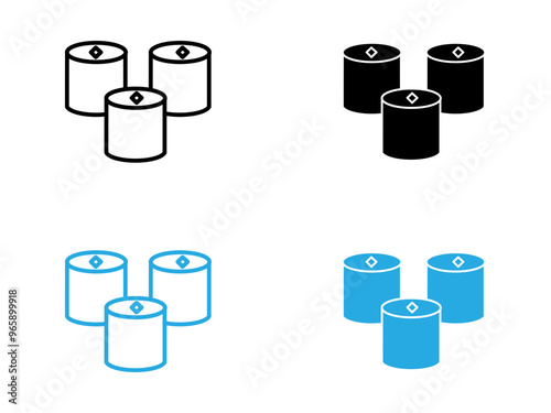 Maki sushi roll icon black and white vector outline sign