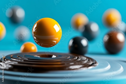 Algebra being used to calculate the trajectory of a ball in a physics problem, connecting math to motion