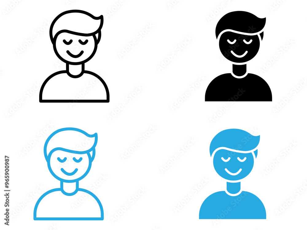Pleasure icon black and white vector outline sign Pleasure icon black and white vector outline sign