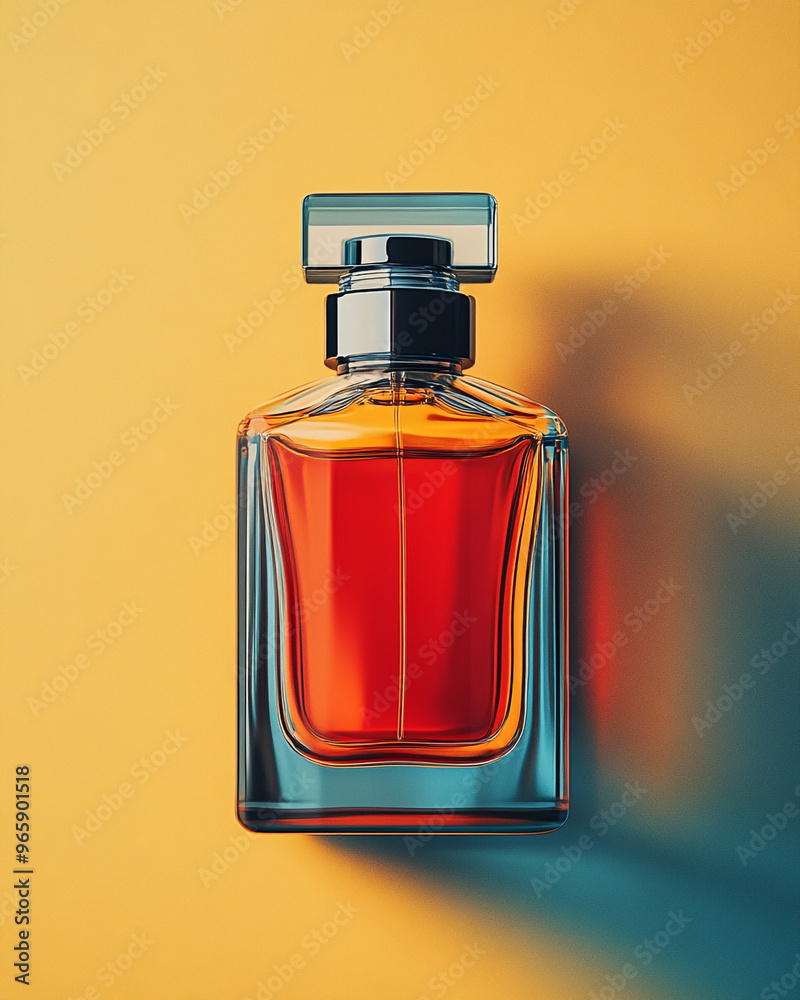Banner, poster, perfume bottle. neo pop art. Banner, poster, perfume bottle. neo pop art.