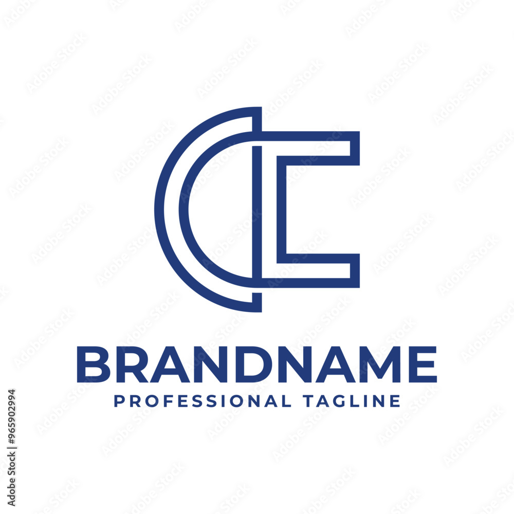 Letters CC Monogram Logo, suitable for any business with CC initials