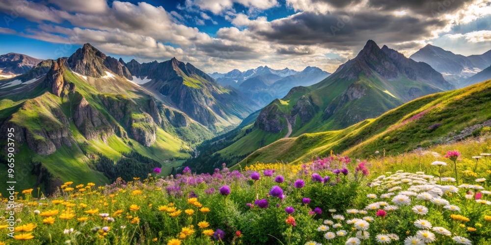 Fototapeta premium meadow with wildflowers