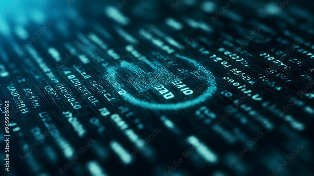 password or security code to protect personal data