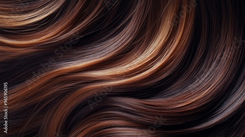 Beautiful healthy shiny hair texture with highlighted streaks