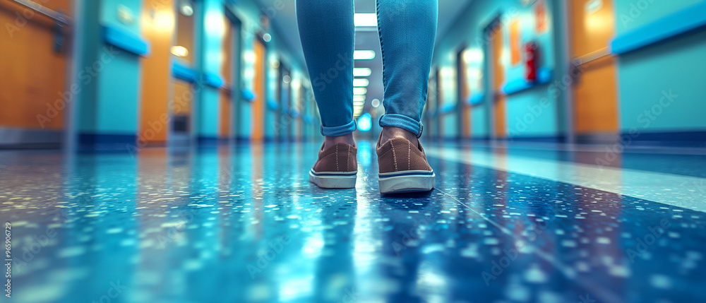 Fototapeta premium Suicide Prevention Programs in Schools, Youth Mental Health Awareness, Blank Space for Text