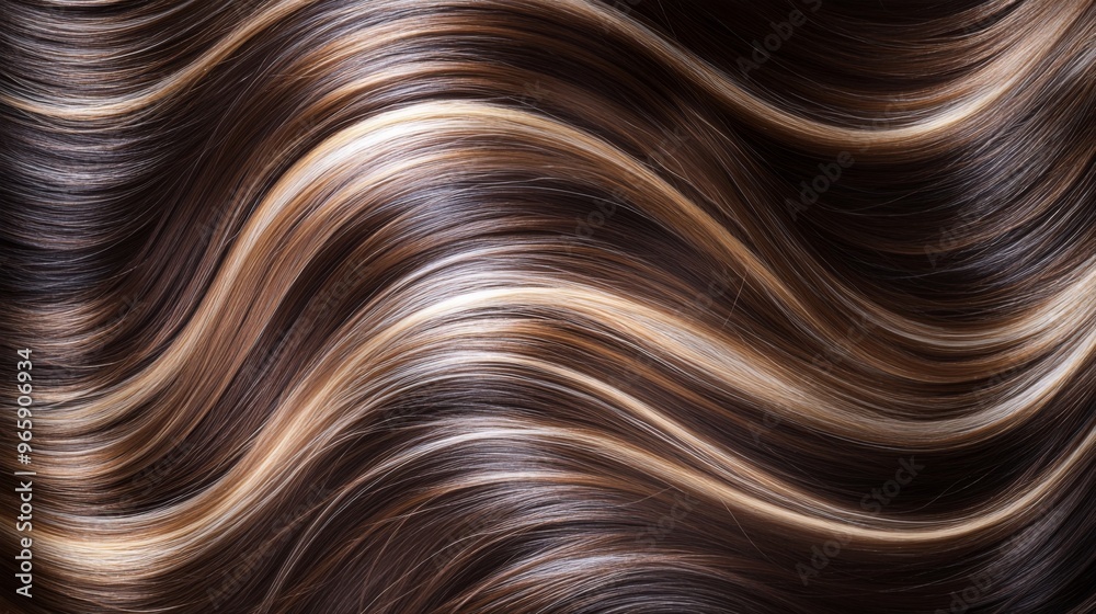Beautiful healthy shiny hair texture with highlighted streaks Beautiful healthy shiny hair texture with highlighted streaks