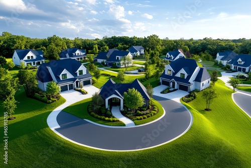 Real estate company launching a new luxury subdivision offering custom-built homes with high-end finishes and large lots