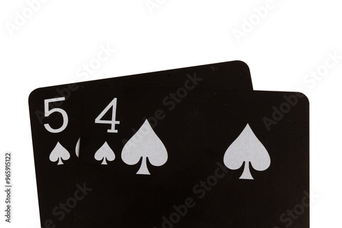 card black game deck point nine spade five four photo