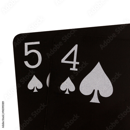 card black game deck point nine spade five four photo