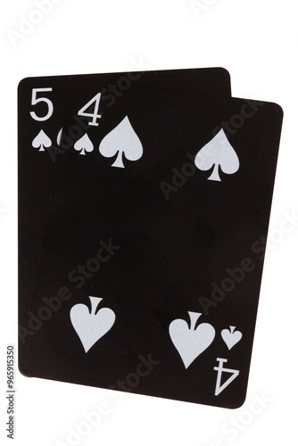 card black game deck point nine spade five four photo