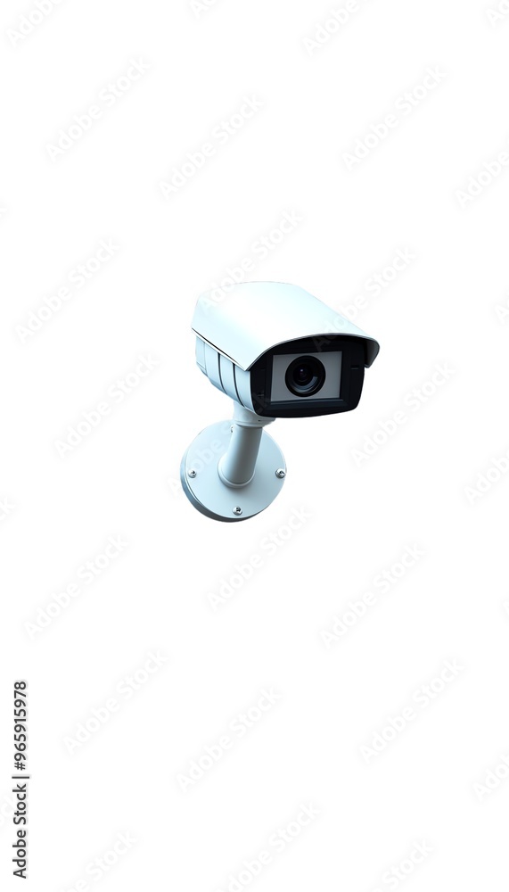 Modern security camera installed for surveillance and safety in residential or commercial settings.