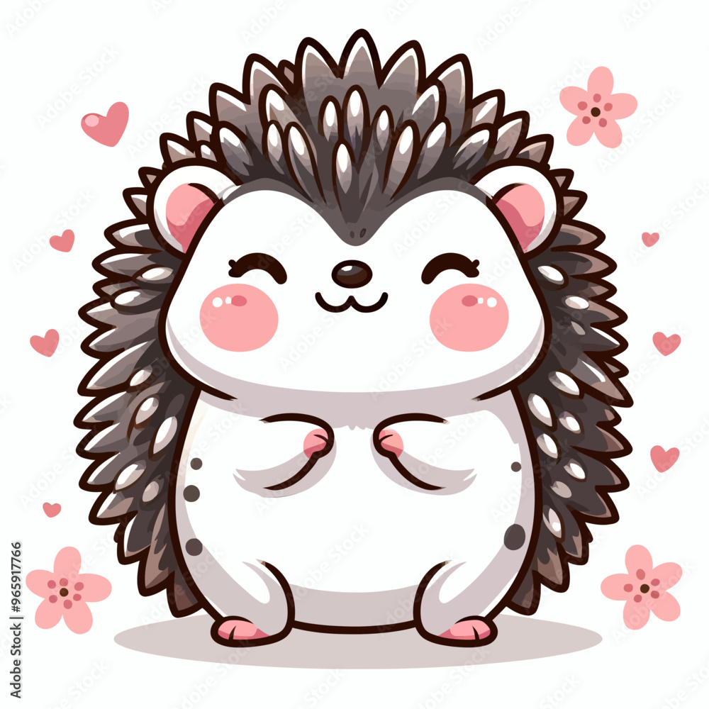 Vector image of a hedgehog Vector image of a hedgehog