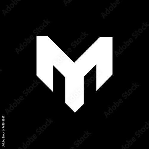 M Letter Logo Template vector icon illustration