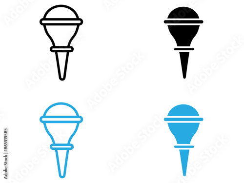 baby nasal aspirator icon black and white vector outline sign