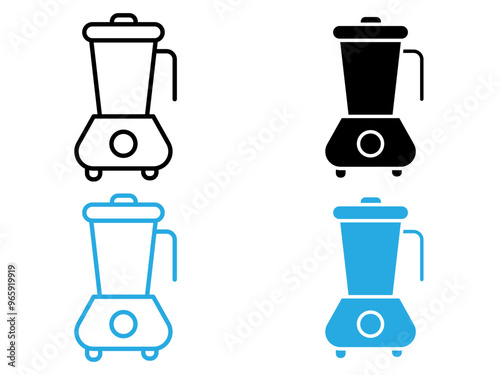 Blender icon black and white vector outline sign