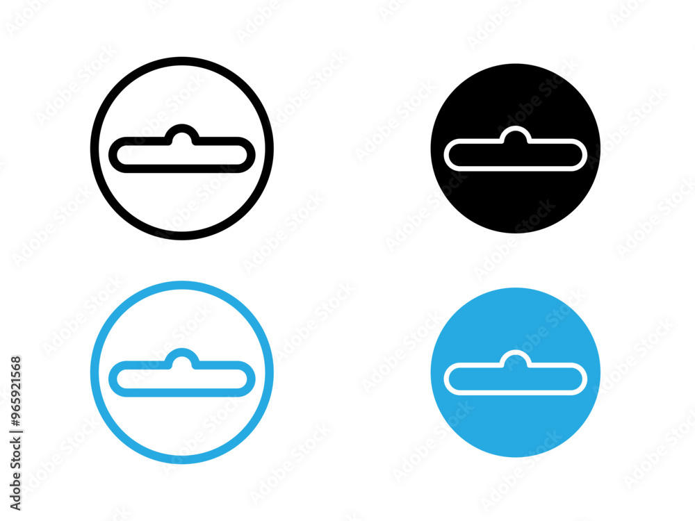 Euro hook icon black and white vector outline sign