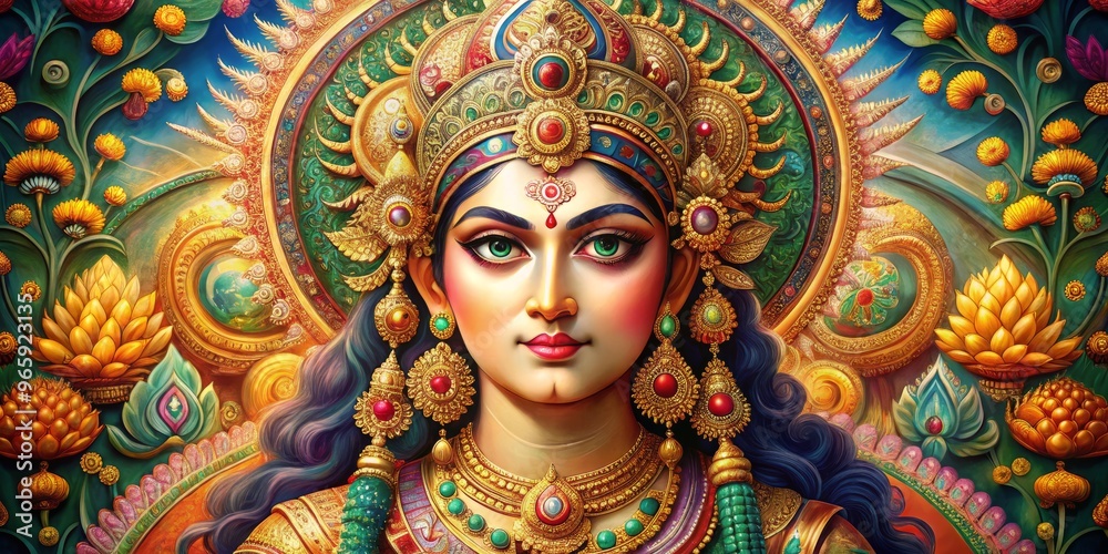 Hindu Goddess of Beauty Style Ornate Intricate Hindu Goddess of Beauty Style Ornate Intricate
