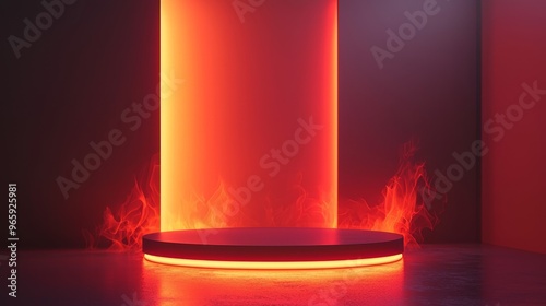 Inferno Minimalistic Product Display Podium. photo